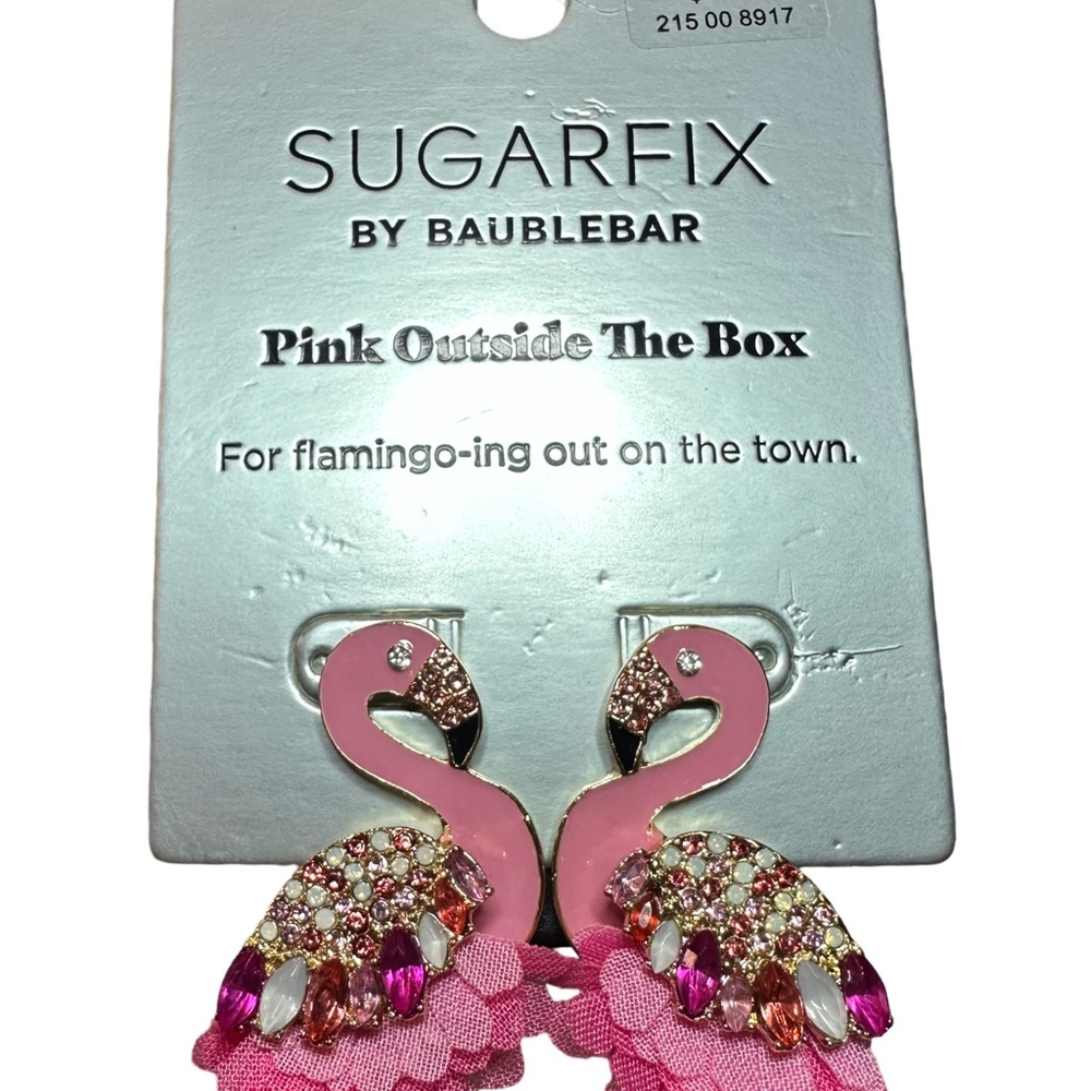 Sugarfix by BaubleBar Pink Flamingo Earrings